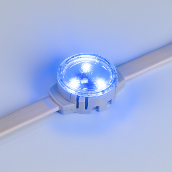 Купить Arlight Модуль управляемый SOLEX-DMX-3535-3-12V RGB 120deg (D30x16mm, 0.75W, IP67) (-) 028876