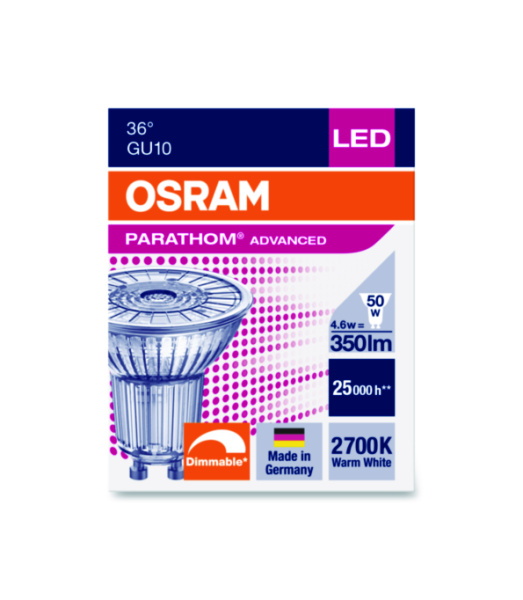 Купить Osram Лампа LED PAR16 GU10 4,8W 220V 850 4052899971721