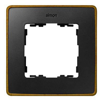 Simon 82 Detail Графит, основание латунь Рамка 1-ая 8201610-247