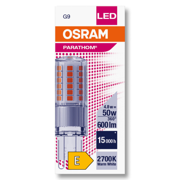 Купить OSRAM PARATHOM Special PIN CL 50 non-dim 4,8W/827 G9 4058075622234