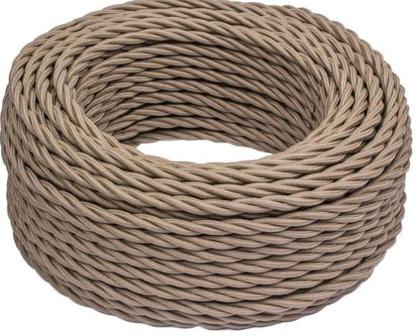 BIRONI Капучино матовый Витой провод 2*2,5 10м B1-425-716-10