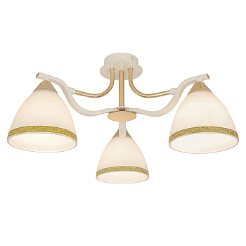 Citilux CL144132 Симона Бел.+Золото Свет-к Люстра