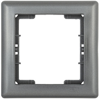 IEK РГ-1-БА Рамка 1 мест. BOLERO антрацит EMB12-K95