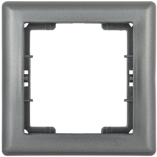 IEK РГ-1-БА Рамка 1 мест. BOLERO антрацит EMB12-K95
