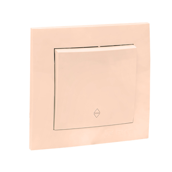 Купить EKF PROxima Валенсия выключатель 1-кл. 10А кремовый проходной