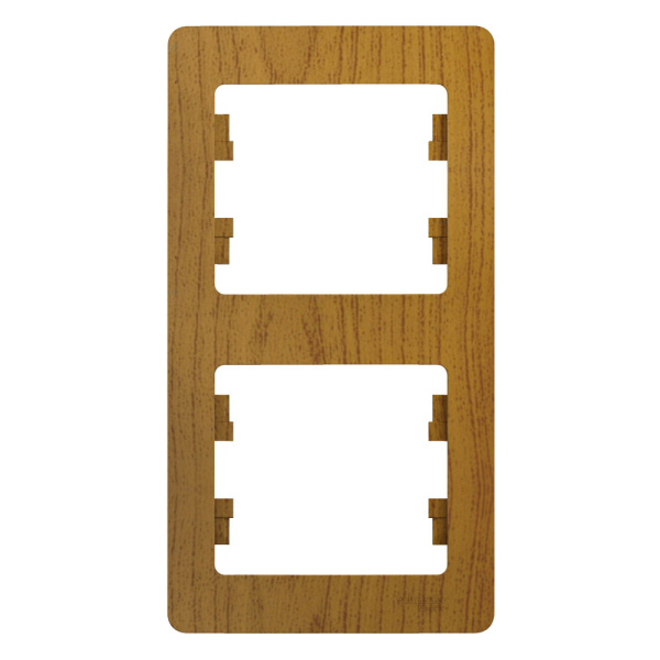 Systeme Electric Glossa Дерево Дуб Рамка 2-ая, вертикальная