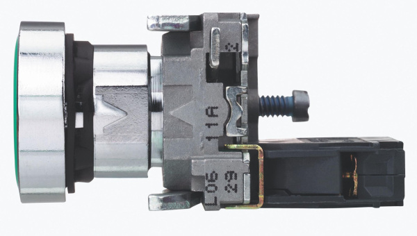 Купить SE XB4 Кнопка 22мм зеленая с возвратом 1НО "I" XB4BA3311