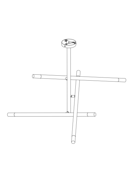 Купить Maytoni Technical Vigo Черный Потолочный светильник MOD620CL-06B