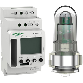 SE Сумеречный выключатель ic100kp+ 1с прогр.C улич.Дат,1вых,под-ка bt модуля (excluded) CCT15494