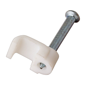 Крепеж кабеля плоский 12мм х 6мм (упак. 50 шт.) Rexant 07-4212