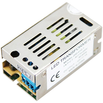 Источник питания 220V AC/12V DC, 1A, 12W с Разъемами под винт, без влагозащиты (IP23) Rexant 200-012-1