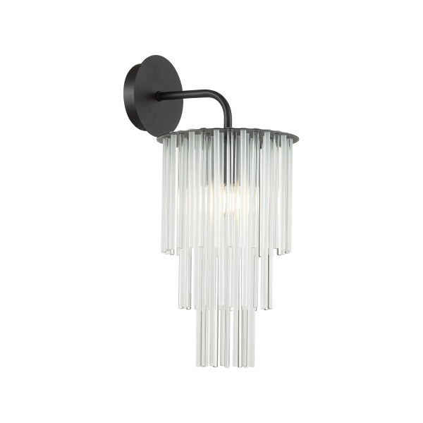 Купить Odeon Light 4921/1W MODERN ODL22 329 черный/прозрач./матов./стекло Бра E27 1*60W PAPITA