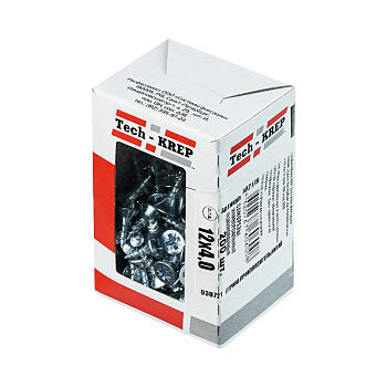 Tech-Krep Саморезы универсальные  12х4,0 мм (200 шт)  оцинкованные - коробка с ок. Tech-Kr 102176