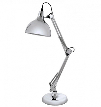 Eglo Лампа настольная BORGILLIO, 1X60W (E27), основа Ø190, Н710, сталь, хром 94702