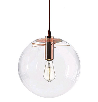 Kink Light 07564-25,21 Подвес Меркурий прозрачный (с медными креплениями) d25 h200 E27 1*40W