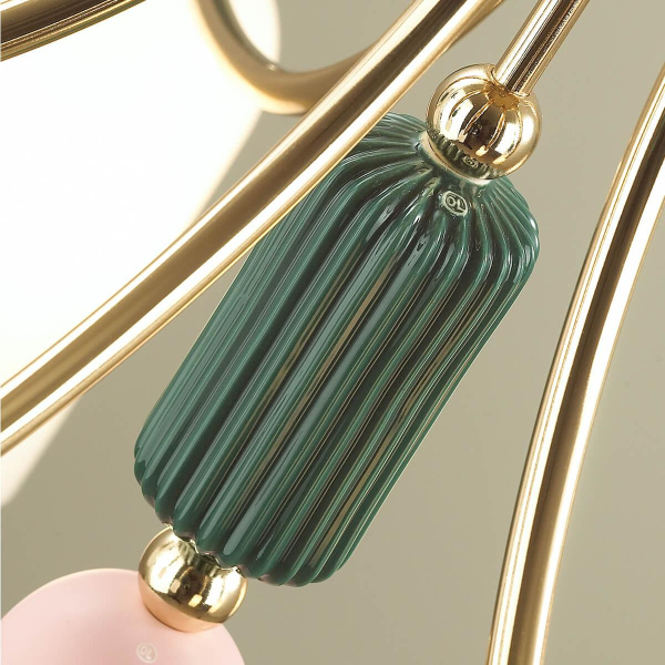 Купить Odeon Light 4861/7C CLASSIC ODL_EX21 золото/раноцветн./керамика/стекло Люстра потолочная E14 7*40W CANDY