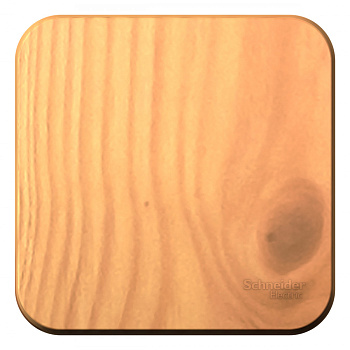 Systeme Electric Blanca наруж Ясень Переключатель 1-клавишный 10А, 250B, изолир. пластина