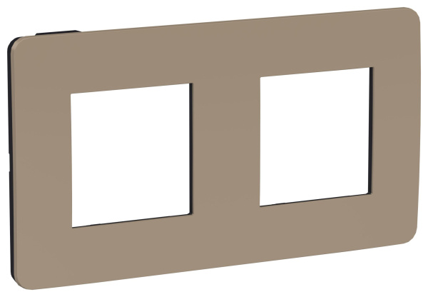 Купить SE Unica Studio Песочная/Антрацит Рамка 2-ная NU280428