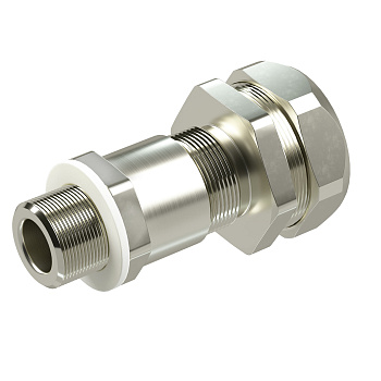 DKC Взрывозащищенный кабельный ввод серии КАЕРМ для бронированного инебронированного кабеля в металлорукаве COSMEC Dn:20 М20х1,5 d:5,8-12мм.Никелирова