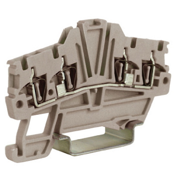 DKC HMM.1/2+2GR(Ex), проходной зажим 1,5 кв.мм серый 2 ввод/2 вывода