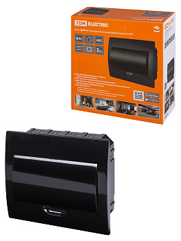 TDM Бокс ЩРВ-П-10 модулей встраиваемый пластик IP41, Антрацит SQ0902-1003