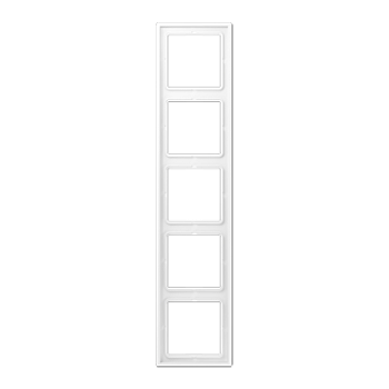 JUNG LS 990 Белый матовый Рамка 5-ая LS985WWM