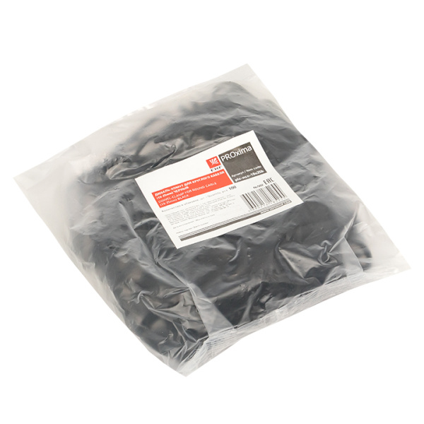 Купить EKF PROxima Дюбель-хомут для круглого кабеля (19-25мм) черный (100шт.)