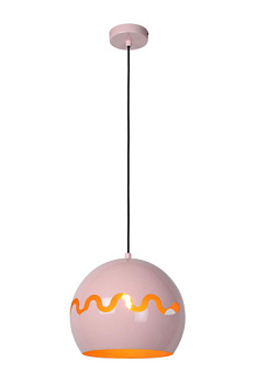 Lucide CORENTIN Pendant light Children Ø 28 cm 1xE27 IP21 Pink 30484/28/66
