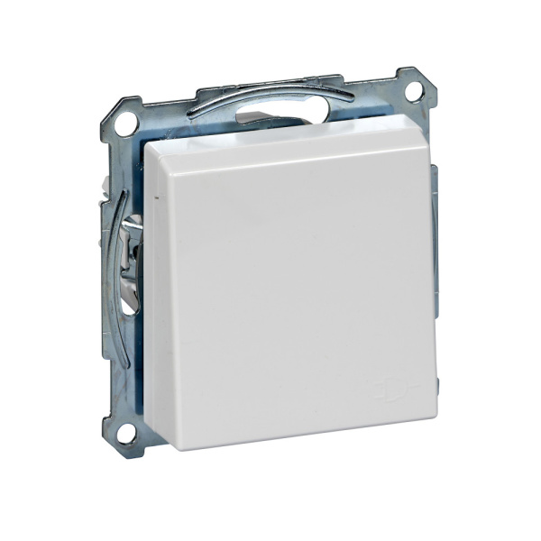 Купить SE Merten SM Бел Актив Розетка с/з с крышкой MTN2311-0325