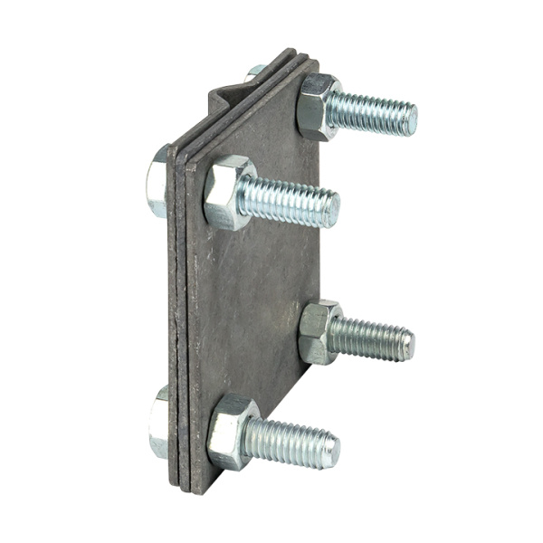 Купить EKF PROxima Зажим полоса 40 - прут 10 (3 пластины 70x70мм) HZ