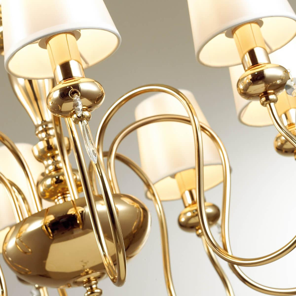 Купить Odeon Light 4723/8 ODL20 493 золотой/белый Люстра E14 8*40W 220V MEKI