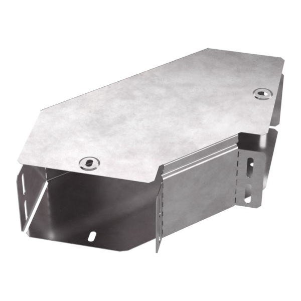 Промрукав Угол горизонтальный 90 градусов с крышкой Стандарт 150х100 PR16.0416