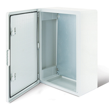 Корпус пластиковый ЩМПп с монтажной панелью 400х300х220 мм ABS УХЛ1 IP65 Rexant 11-0403