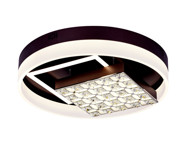 Ambrella Потолочный светодиодный светильник с пультом FA145 CF кофе 104W D500*120 (ПДУ РАДИО 2.4)