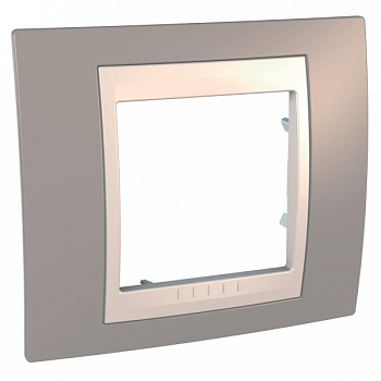 SE Unica Хамелеон Коричневый/Беж Рамка 1-ая MGU6.002.574