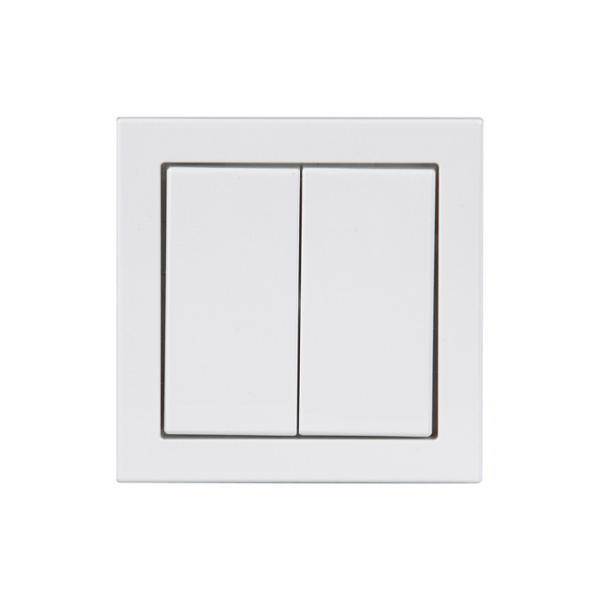 ABB Impressivo Бел Выключатель 2-клавишный, 1-полюсный, 16А/230В (схема 5), IP44 2TKA000173G1