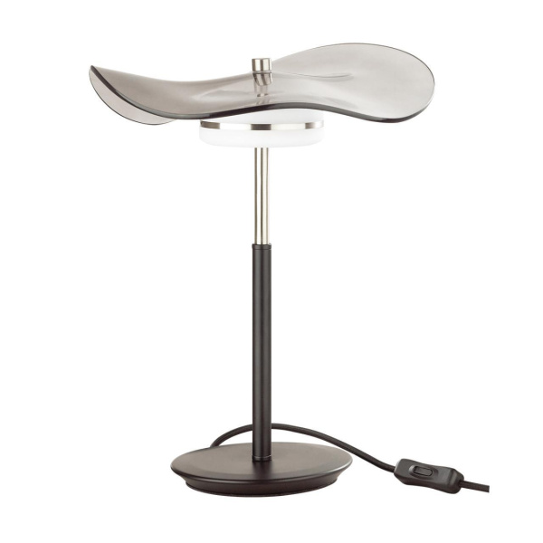 Odeon Light 4858/10TL L-VISION ODL_EX21 никель/дымчатый/стекло Настольная лампа LED 1*13W 4000K FLUENT