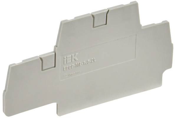 IEK Заглушка для CP-ML 2 ур. 1,5мм2 серая