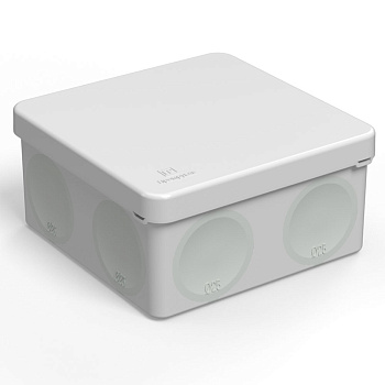 Промрукав Коробка распределительная 60-0300 для прямого монтажа двухкомпонентная безгалогенная (HF) 100х100х50 (66шт/кор)