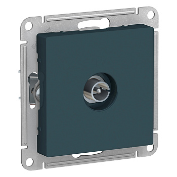 Systeme Electric AtlasDesign Изумруд Розетка антенная одиночная TV коннектор, механизм