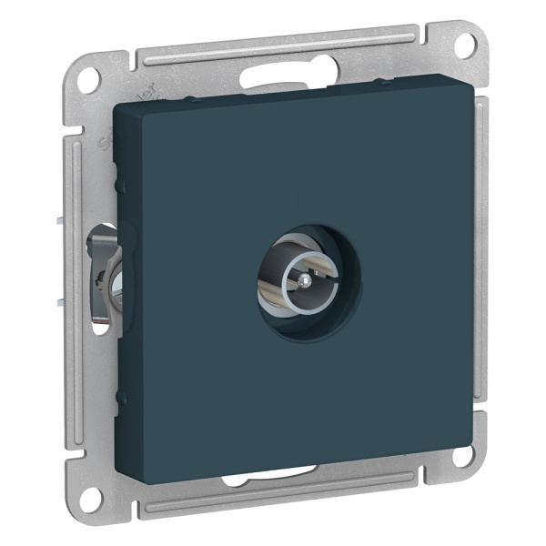 Systeme Electric AtlasDesign Изумруд Розетка антенная одиночная TV коннектор, механизм