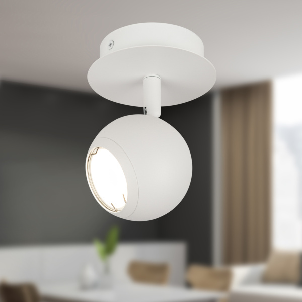 ЭРА Светильник настенно-потолочный спот ЭРА OL36 WH MR16 GU10 IP20 белый