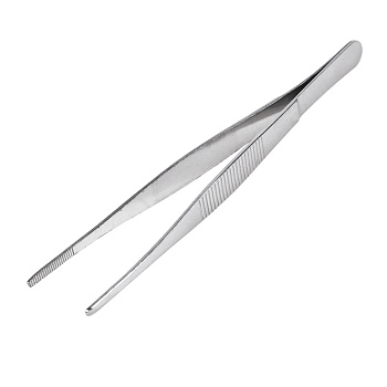 Пинцет прямой, рифленый 160 мм (блистер) Rexant 12-0366