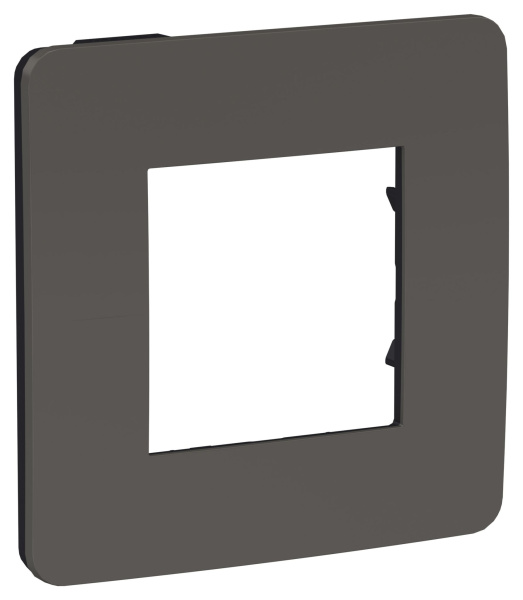 Купить SE Unica Studio Дымчато-серая/Антрацит Рамка 1-ная NU280222