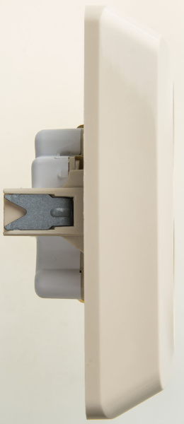 Купить Systeme Electric Этюд Крем Розетка 2-ая с/з со шторками 16А 250B