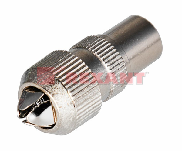 Купить Разъем штекер TV без пайки Металл "орех" Rexant 05-2031