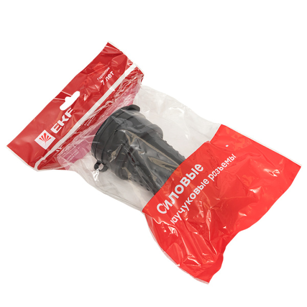 Купить EKF Basic Розетка переносная с защитной крышкой каучуковая 380В 3P+PE 32A IP44 RPS-022-32-380-44