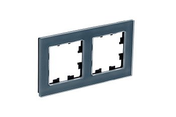 Systeme Electric AtlasDesign Nature Натуральное стекло Грифель Рамка 2-ая