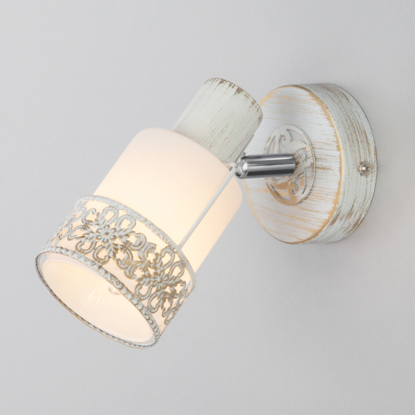 Eurosvet 20025/1 Светильник настенный белый с золотом/ хром a056162