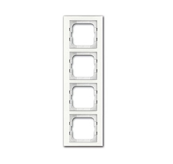 ABB BJE Axcent Белое стекло Рамка 4-ая 2CKA001754A4440